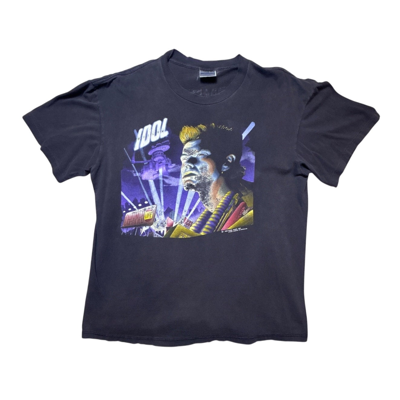 Vintage 1990 Billy Idol Charmed Life World Tour T-Shirt XL Brockum