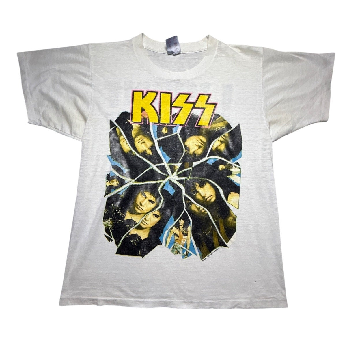 Vintage 1987 KISS Crazy Nights Band T-Shirt M Single Stitch 80s