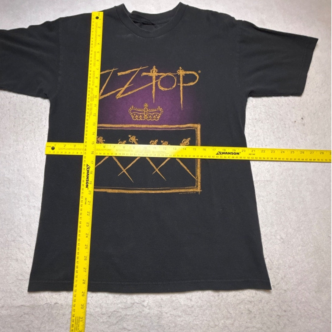 Vintage 1999 ZZ Top XXX 30th Anniversary Tour T-Shirt L Band Tee